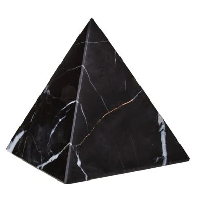 Salmo Marble Pyramid Ornament In Black