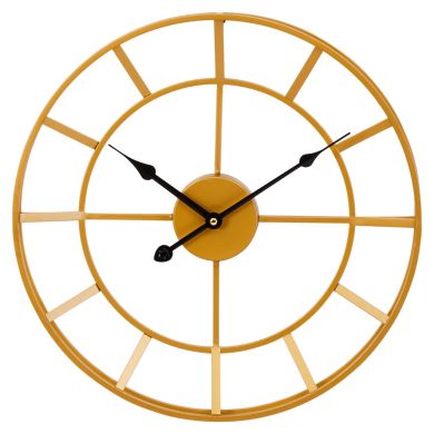 Kent Small Wall Clock In Gold Frame And Black