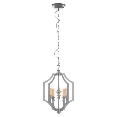 Alka 5 Glass Shades Ceiling Pendant Light In Silver
