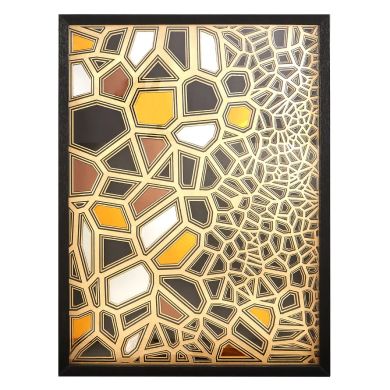 Modello Paper Sculpture Wall Art In Gold And Black