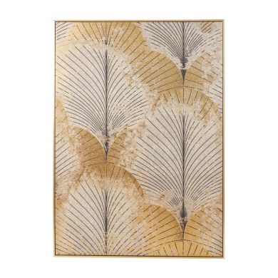 Astratto Canvas Wall Art In Grey and Gold