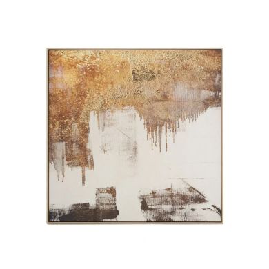 Astratto Abstract Foil Wall Art In Gold