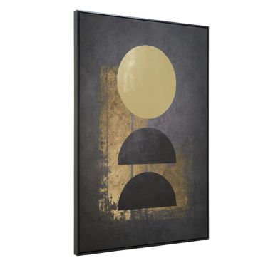 Astratto Foil Canvas Wall Art In Gold