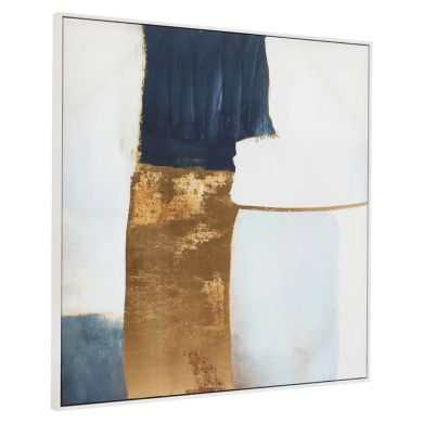 Astratto Foil Wall Art In Blue And Gold