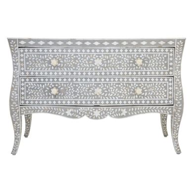 Fusion Wooden Chest Of 2 Drawers In Monochrome