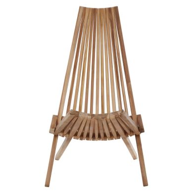 Manado Teak Wood Lounge Chair In Natural