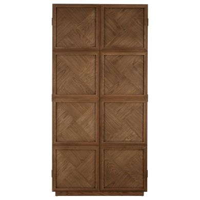 Salvar Wooden Storage Cabinet In Brown With 2 Doors