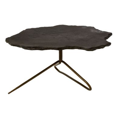 Rany Stone Top Coffee Table In Black