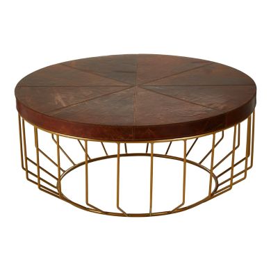 Kensington Townhouse Round Wooden Coffee Table In Brown