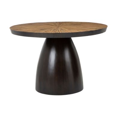 Gabo Round Wooden Dining Table In Natural