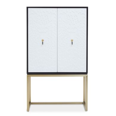 Dumas Wooden Drinks Cabinet With 2 Doors In White