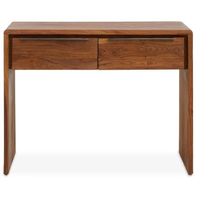 Surati Sheesham And Acacia Wood Console Table With 2 Drawers