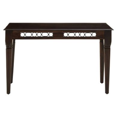 Srina Sheesham Wood Console Table In Dark Brown