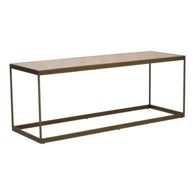Grenoble Rectangular Wooden Coffee Table With Metal Frame
