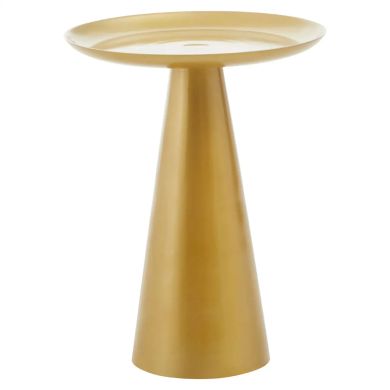 Pali Round Aluminium Side Table In Gold