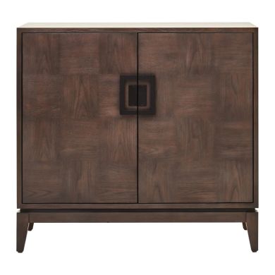 Dimaro Wooden Sideboard With 2 Doors In Antique Grey