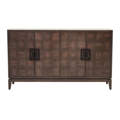 Dimaro Wooden Sideboard With 4 Doors In Antique Grey