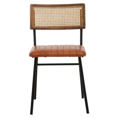 Buffalo Genuine Leather Dining Chair In Tan