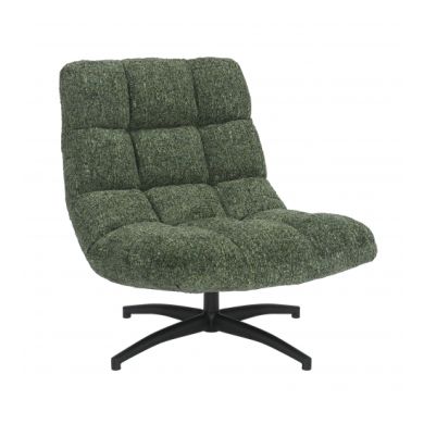 Chillax Tactile Textured Fabric Lounge Chair In Green