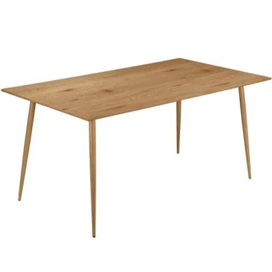 Monza Rectangular 120cm Wooden Dining Table In Oak