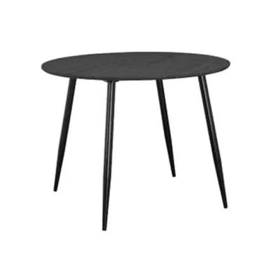 Monza Round Wooden Dining Table In Fishbone Grey Oak