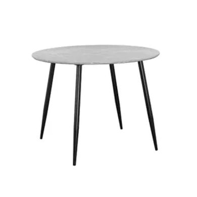 Monza Round Wooden Dining Table In Stone Effect