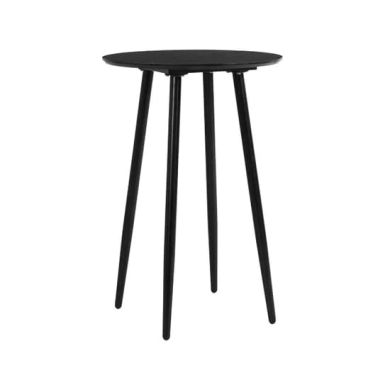 Monza Round Wooden Bar Table In Black