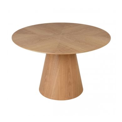 Claremont Round 1.2m Wooden Dining Table In Natural
