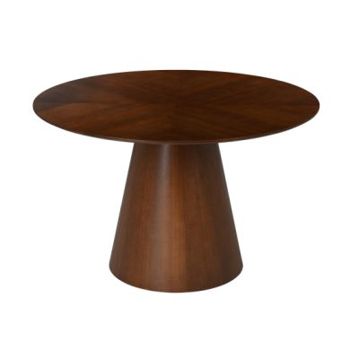 Claremont Round 1.2m Wooden Dining Table In Walnut