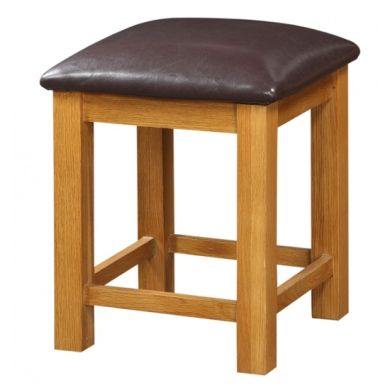 Acorn Wooden Dressing Stool In Oak