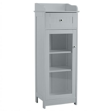 Alaska Glass Display Cabinet In Grey