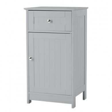 Alaska Wooden Low Storage Cabinet In Grey