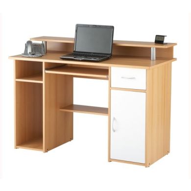 Albany Wooden Computer Desk In Beech Effect