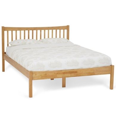 Alice Wooden King Size Bed In Honey Oak