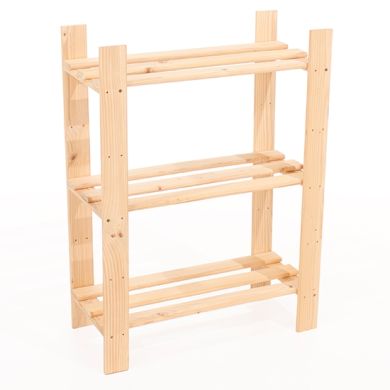 Allston Narrow Wooden 3 Shelves Slatted Shelving Unit In Oak