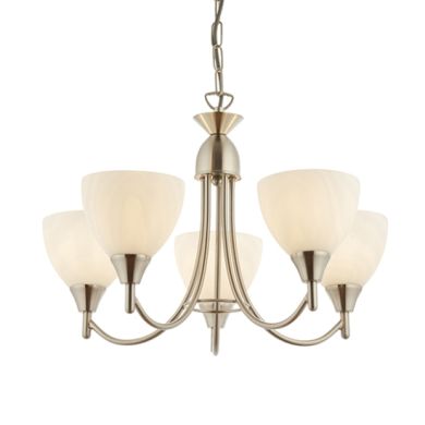 Alton 5 Lights Ceiling Pendant Light In Satin Chrome