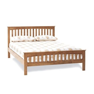 Amelia Wooden Small Double Bed In Honey Oak