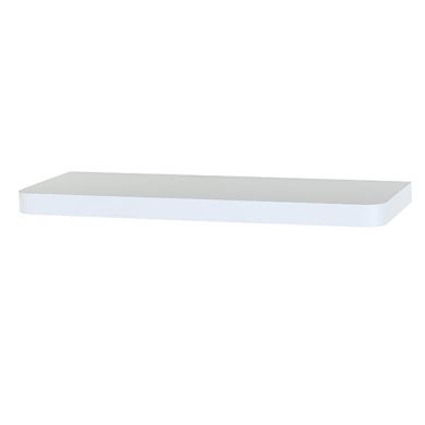 Arran Large Wooden Floating Wall Shelf In Matt White