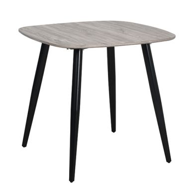 Craven Square Wooden Dining Table In Grey Oak Effect