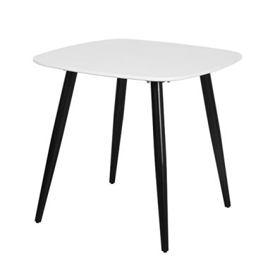 Craven Square Wooden Dining Table In White