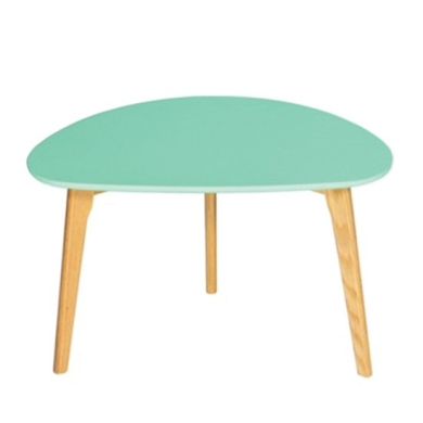Astro Wooden Coffee Table In Aqua