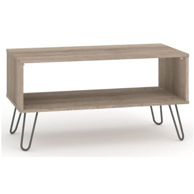 Augusta Wooden Open Coffee Table In Driftwood