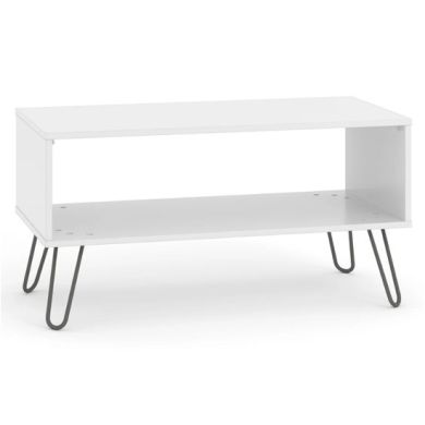 Augusta Wooden Open Coffee Table In White