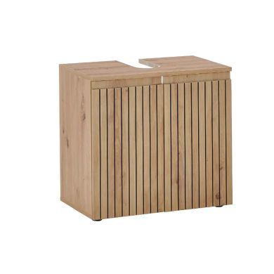 Austin Wooden Under Sink Bathroom Cabinet With 2 Doors In Natural
