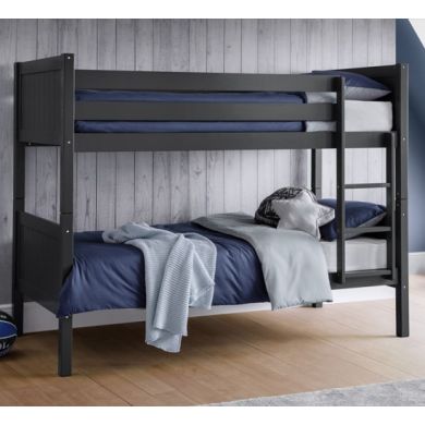 Bella Wooden Bunk Bed In Anthracite