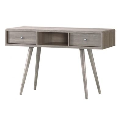 Belvoir Wooden Dressing Table In Grey Oak With 2 Drawers