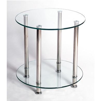 Benton Glass Lamp Table In Clear