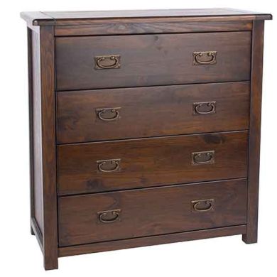 Boston Wooden Chest Of Drawers With 2 Drawers In Dark