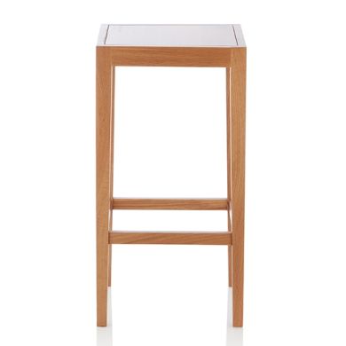 Boyd Wooden Fixed Counter Height Bar Stool In Oak