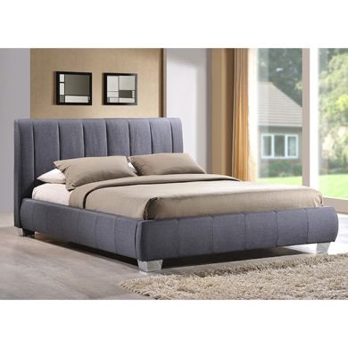 Braunston Fabric Double Bed In Grey